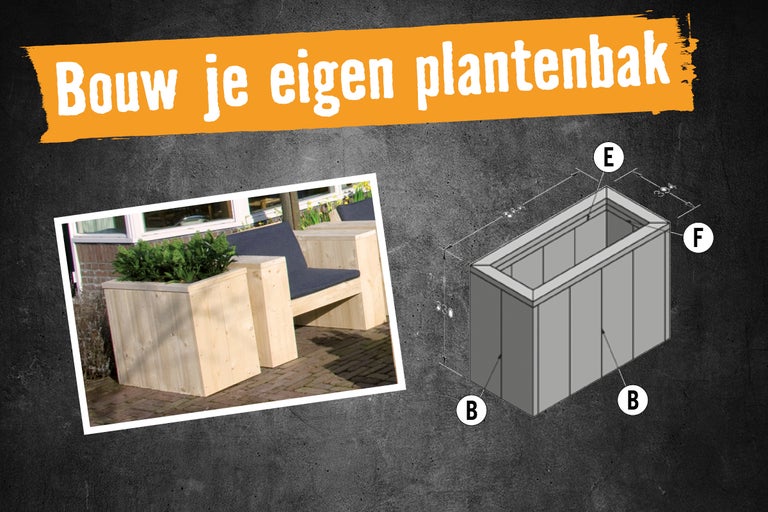 Instructies voor het bouwen van een plantenbak