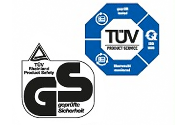 GS Geteste Veiligheid keurmerk en TÜV Product Service keurmerk