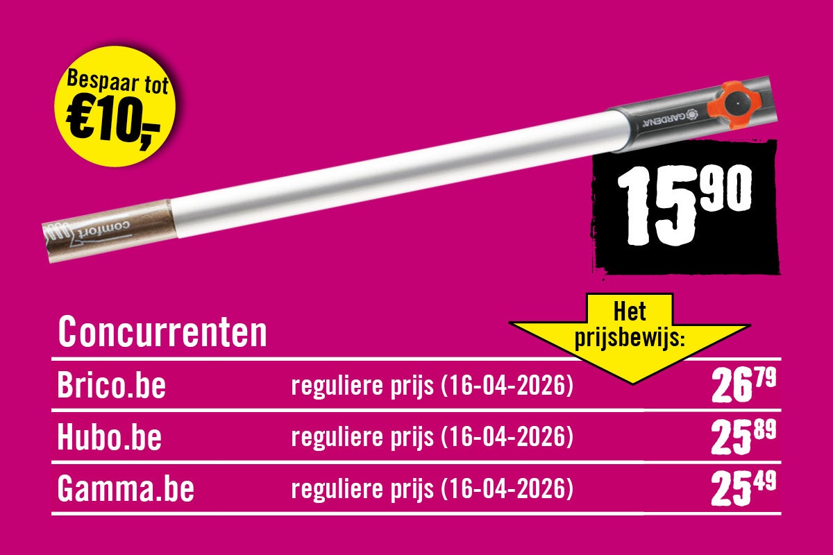 Gardena Ergoline aluminium steel voor combisystem met prijsvergelijking.