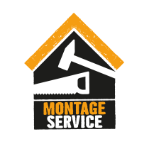 Montageservice symbool met hamer en zaag