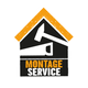 Montageservice symbool met hamer en zaag