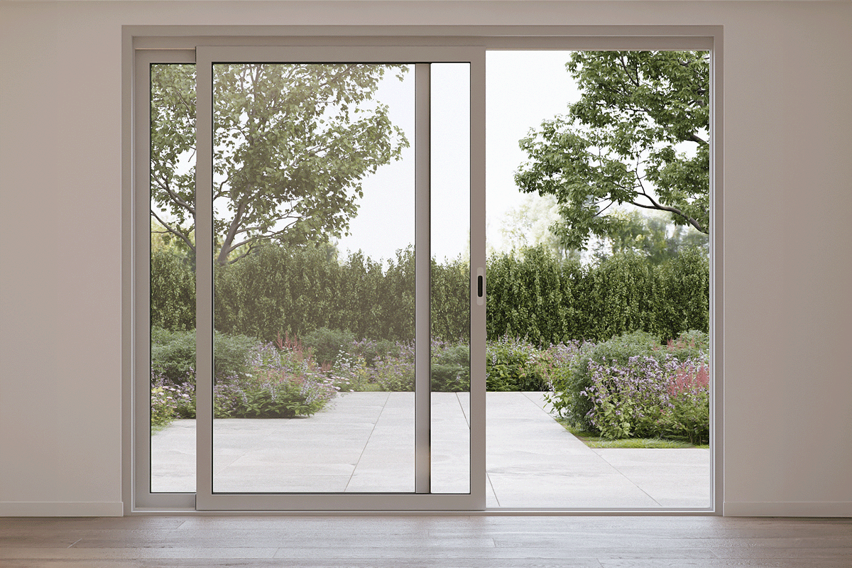 Terrasdeur met uitzicht op de tuin