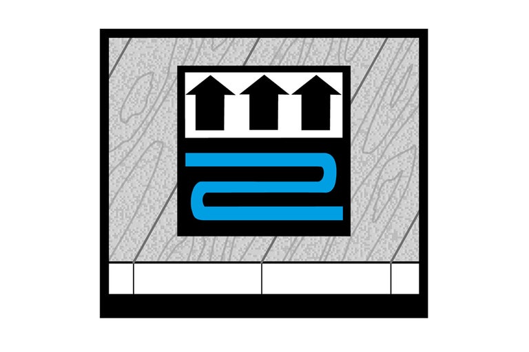 Symbool voor vloerverwarming