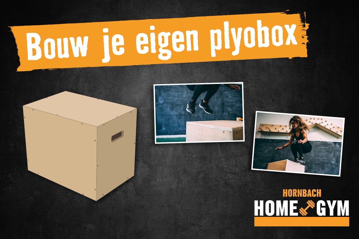 Illustratie van een zelf te bouwen plyobox voor de home gym