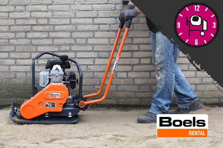 Hornbach logo als klok