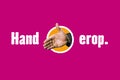 Handdrop illustratie