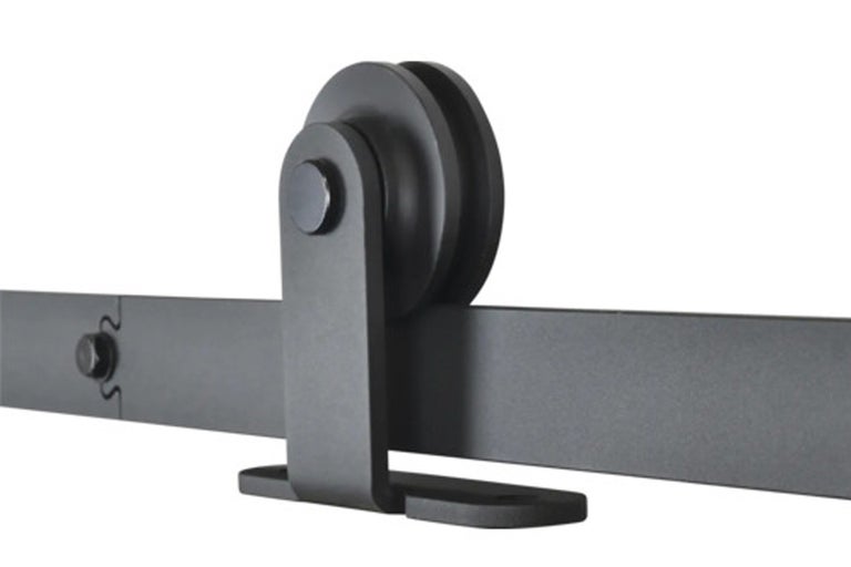 Stalen schuifdeurrails met rolgeleiding