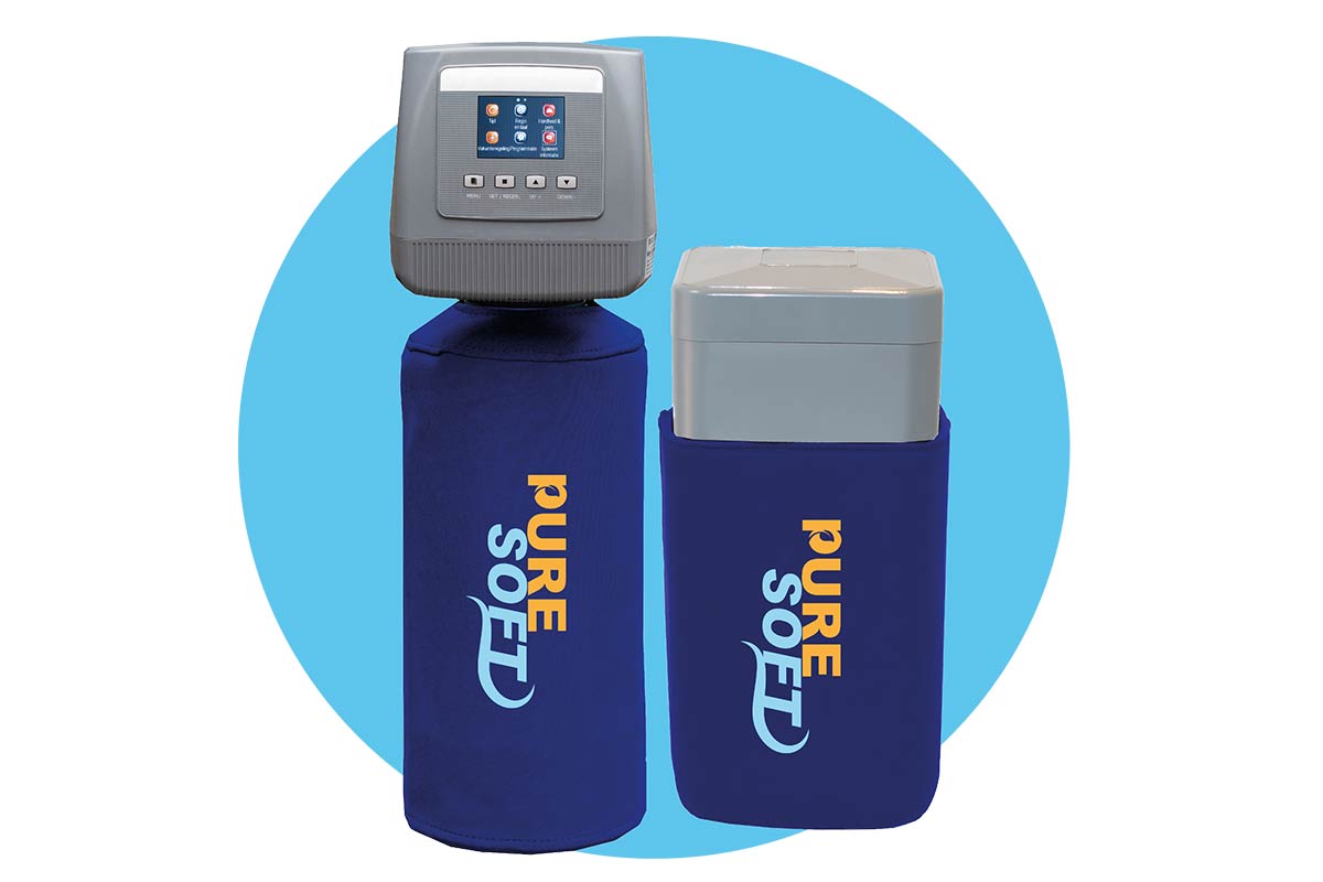 Waterontharder met zoutreservoir