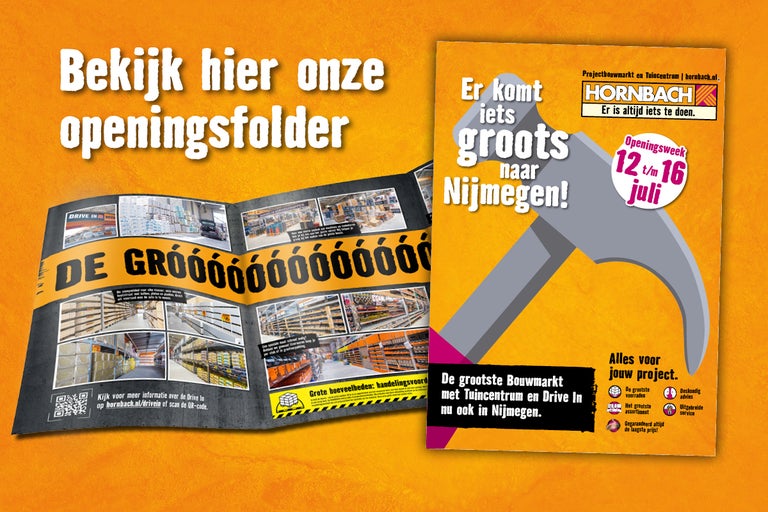 Hornbach openingsaanbiedingen in Nijmegen in de folder