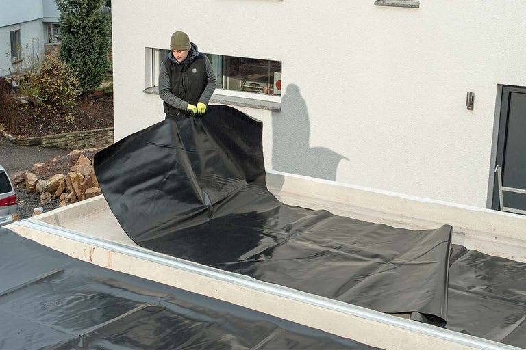 Zelf EPDM-dakbedekking leggen