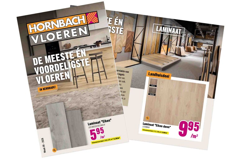 Hornbach vloeren reclame met laminaat aanbiedingen