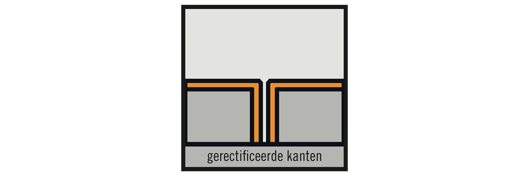 Symbool voor gerectificeerde kanten