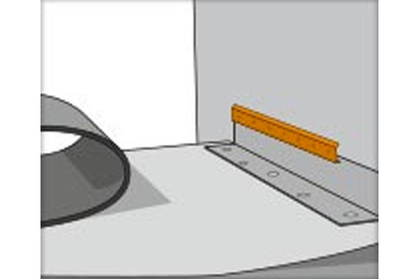 Illustratie van een afdichtingsmanchet en een afdichtingsstrip.