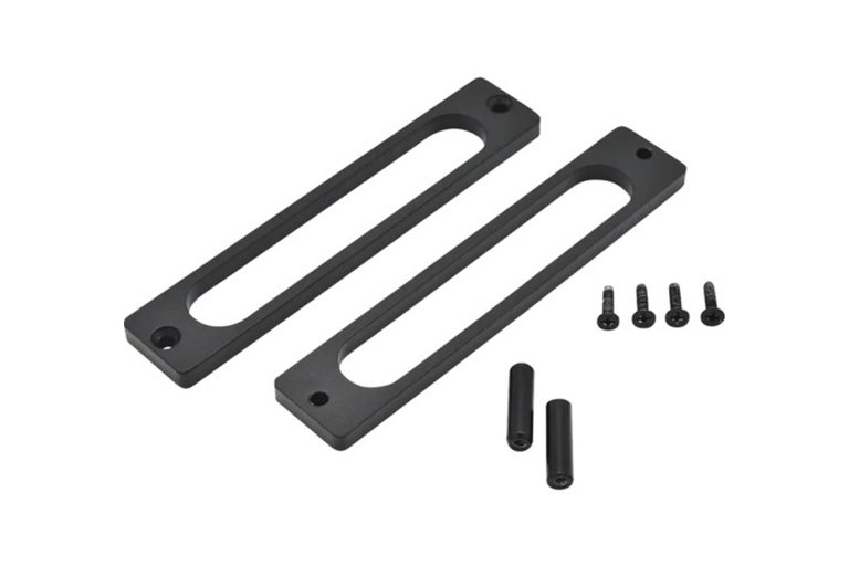 Bevestigingsset met twee houders, twee pennen en vier schroeven