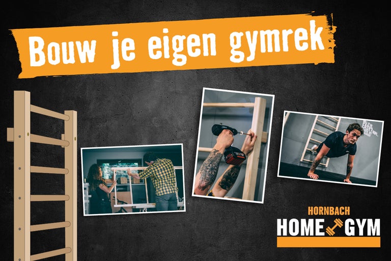 Illustratie over het bouwen van een gymnastiektoestel voor een homegym