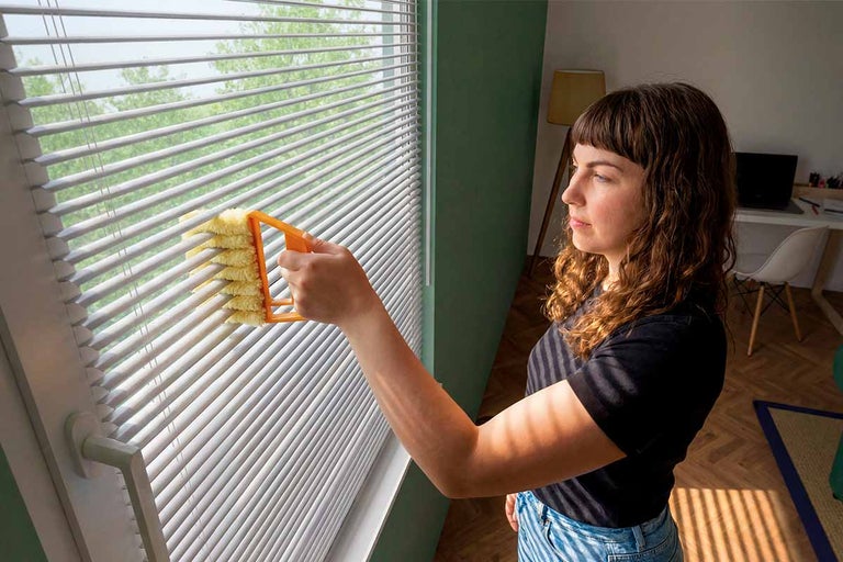 Raamdecoratie schoonmaken