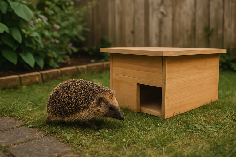 Egel voor een egelhuis in de tuin.