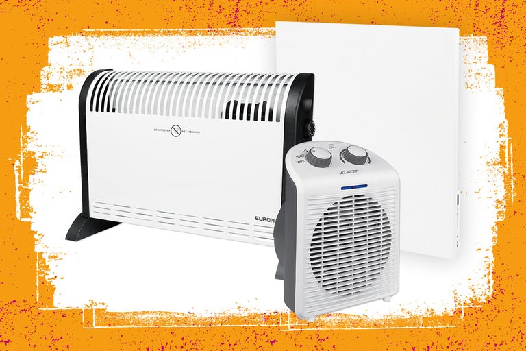 Twee verwarmingstoestellen van Eurom: een convectorverwarming en een ventilatorverwarming