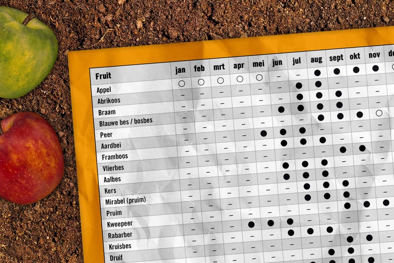 Fruitrijpheidskalender met appels