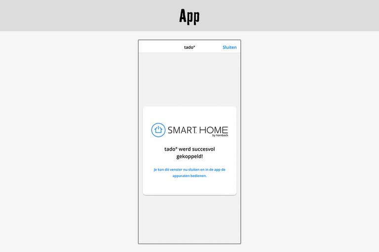 Tado App met Smart Home by Hornbach functie