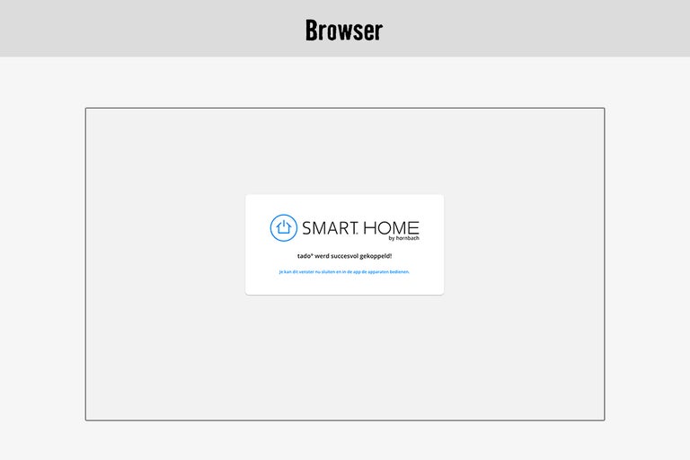 Hornbach Smart Home melding in browser