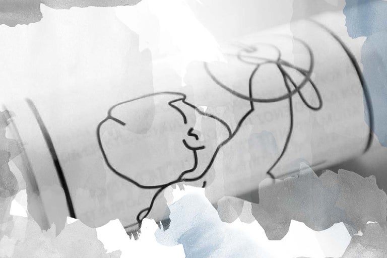 Tekening op papierrol