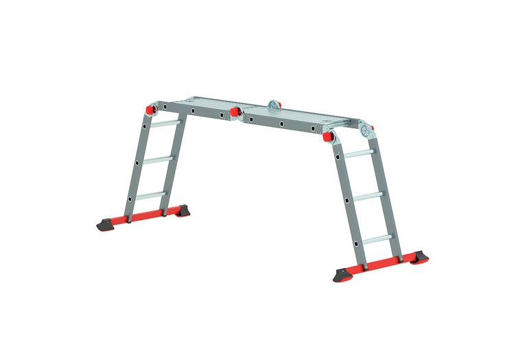 Aluminium multifunctionele ladder met platform
