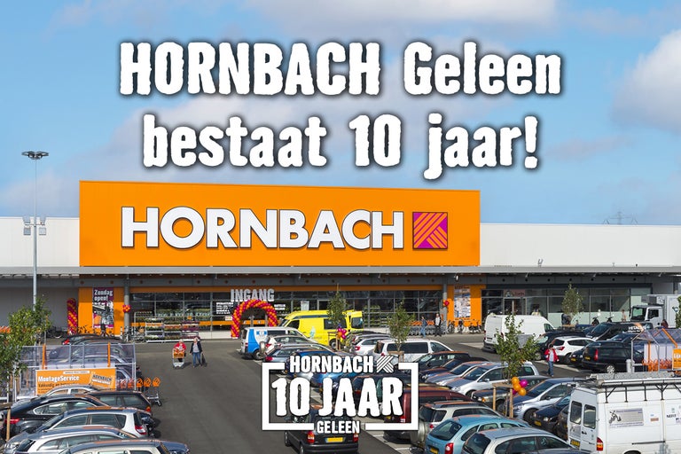 Hornbach vestiging Geleen met parkeerplaats