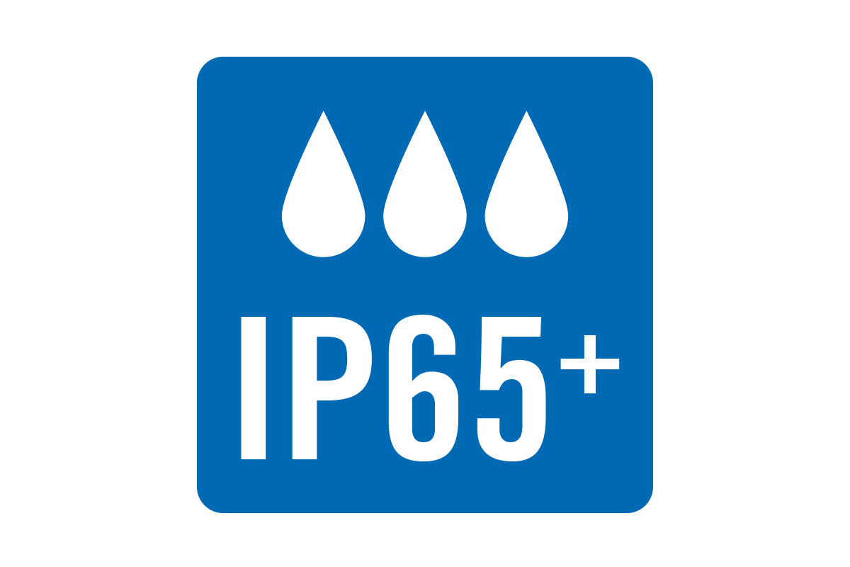 Beschermingsklasse IP65 plus