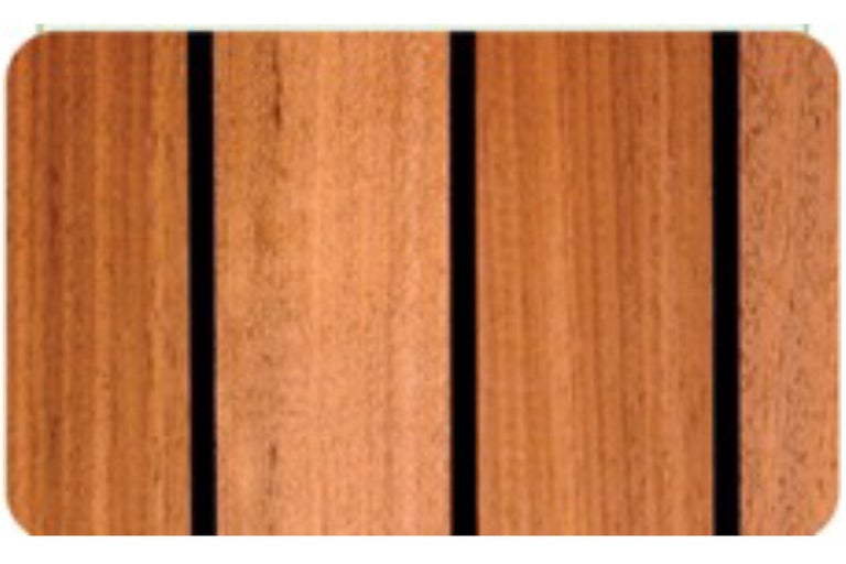 Houten tegel met rechte voegen