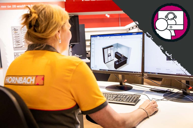 Symbool voor online consult