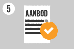 Symbool: Vijf aanbiedingen