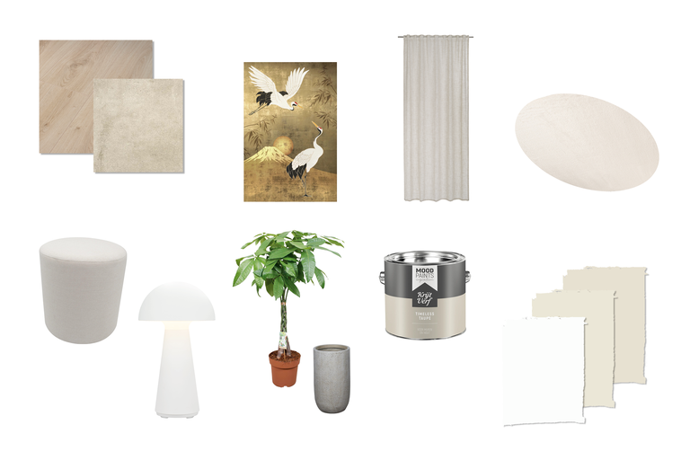 Assortiment van diverse decoratie- en interieurelementen voor binnenshuis