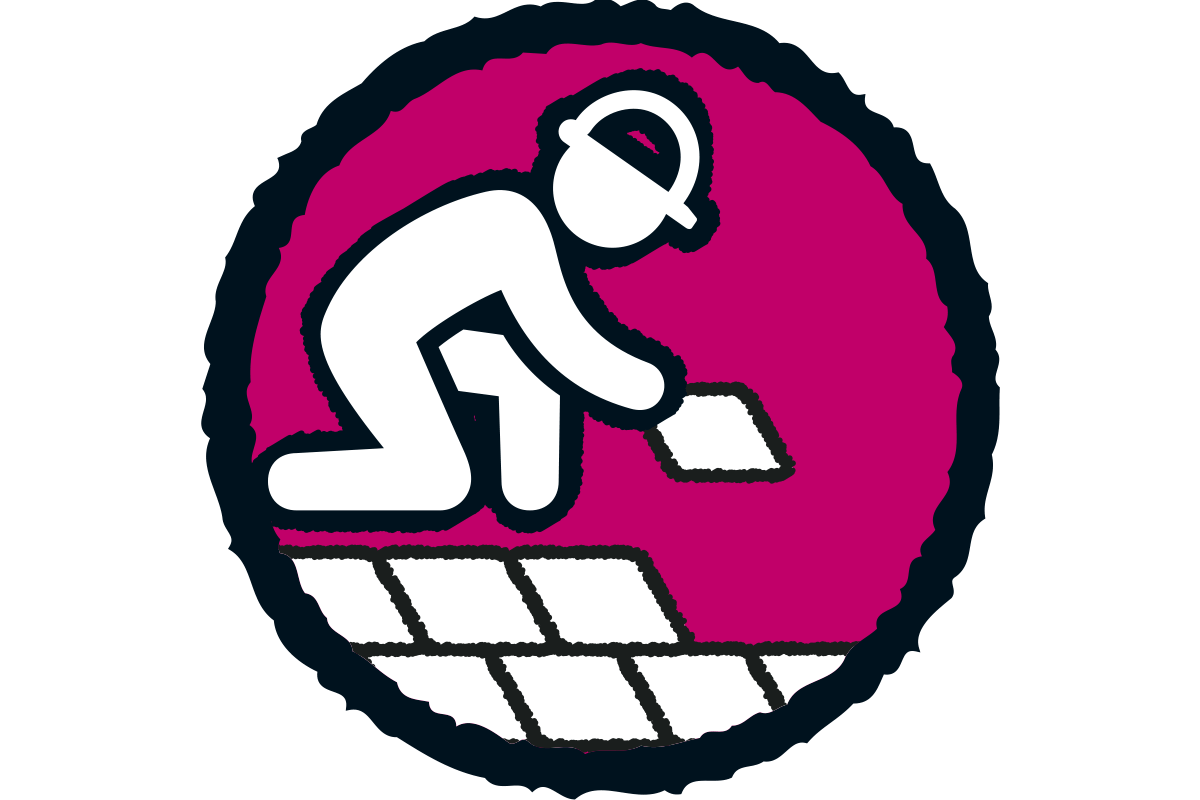 Symbool voor tegelwerk
