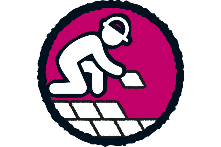 Symbool voor tegelwerk