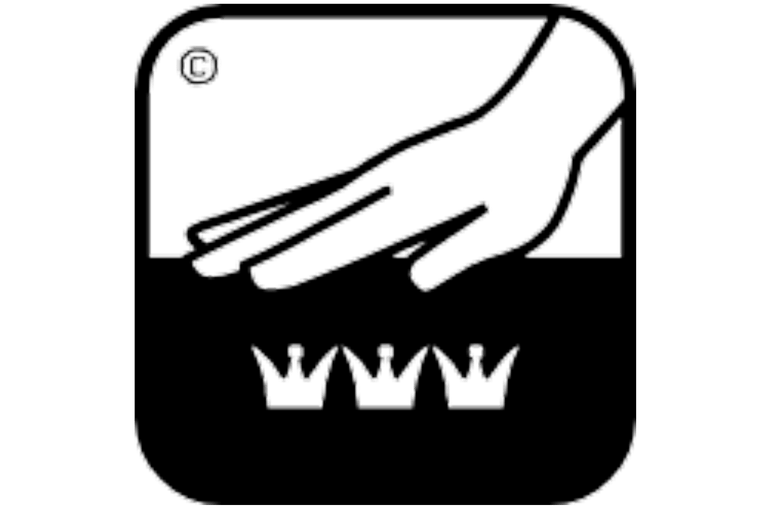 Symbool voor chemisch reinigen