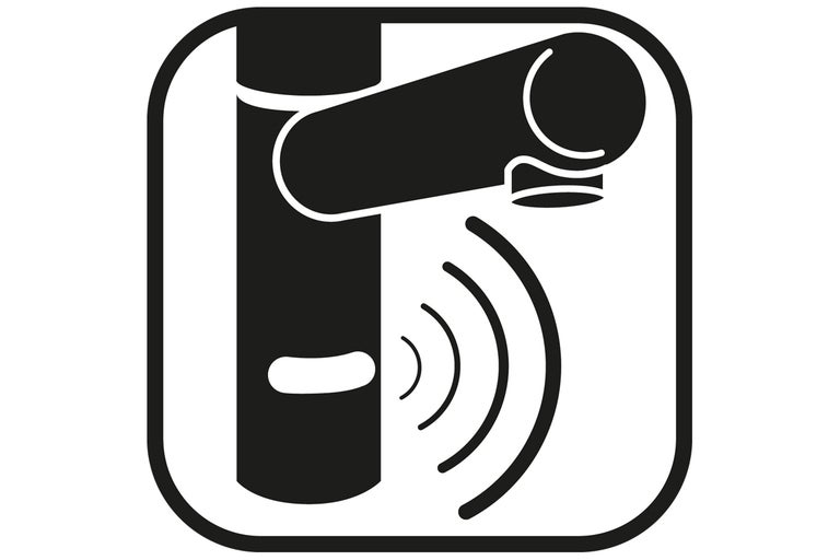 Symbool voor een bewegingsmelder