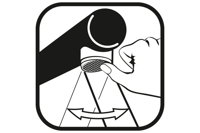 Symbool voor een draaibare kraan