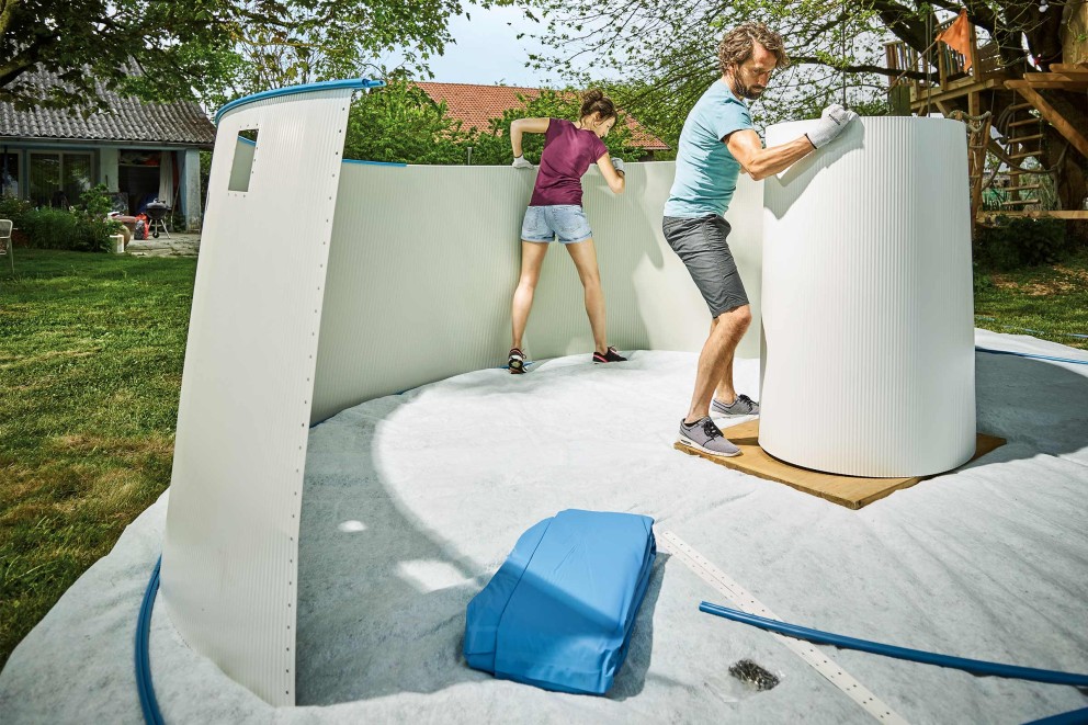 zwembad met stalen wand opbouwen . HORNBACH zwembad met stalen wand opbouwen . HORNBACH