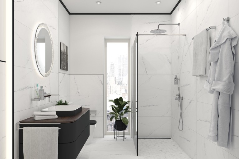 Marmeren badkamer Marmeren badkamer