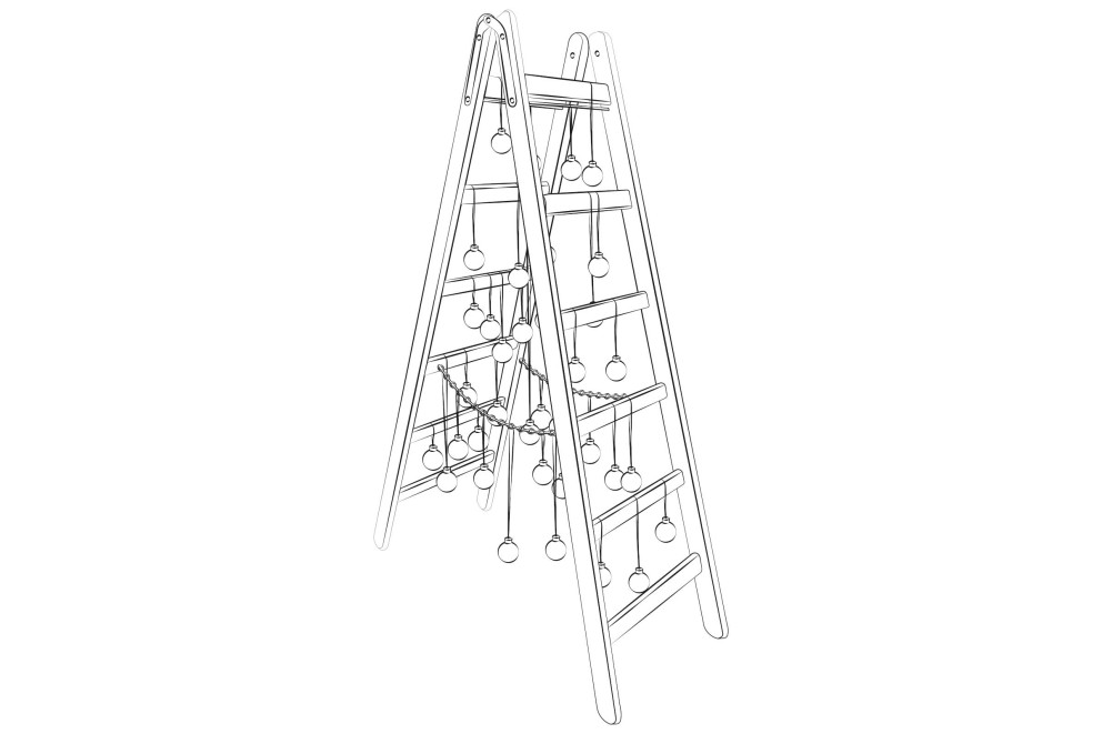 
				Alternatieve kerstboom maken | Ladder kerstboom | HORNBACH

			