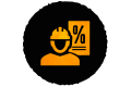 Vakman korting symbool