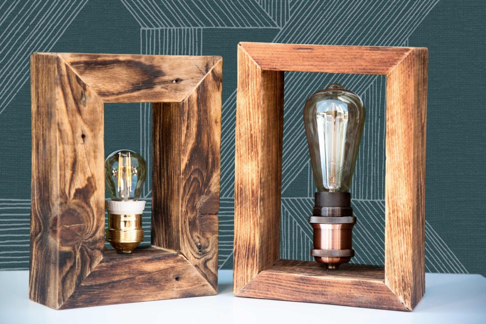 Lampen van oude houten balken . HORNBACH Lampen van oude houten balken . HORNBACH