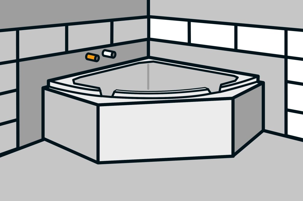  Bad inbouwen met baddrager 1 | HORNBACH 