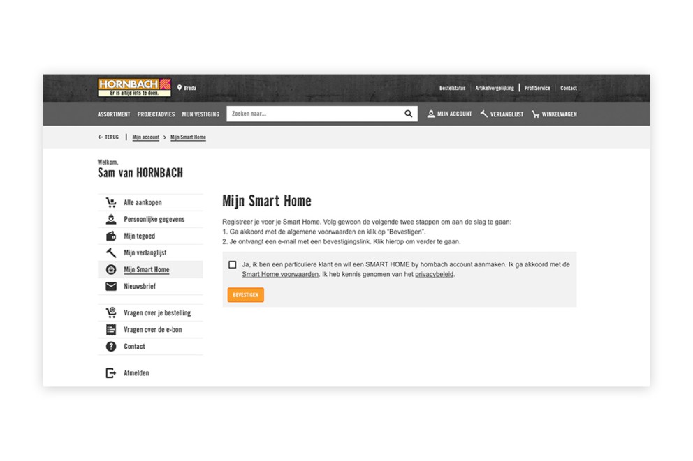 SMART HOME by hornbach Handleiding Stap 1 SMART HOME by hornbach Handleiding Stap 1