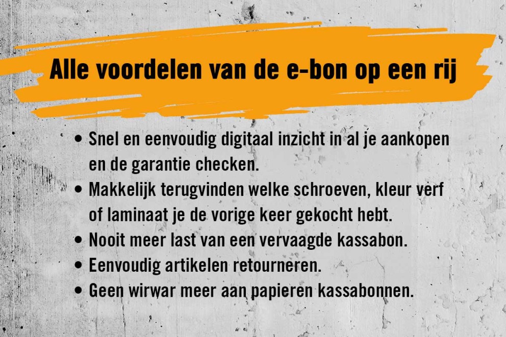 Alle voordelen van de E bon . HORNBACH Alle voordelen van de E bon . HORNBACH