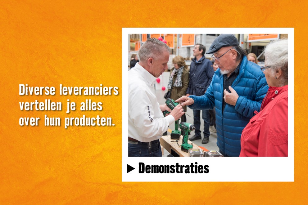 Leveranciers demo's Openingsweek HORNBACH Nijmegen Leveranciers demo's Openingsweek HORNBACH Nijmegen