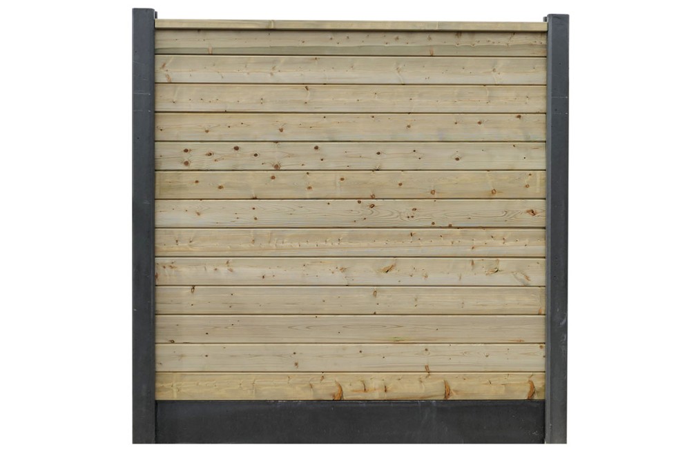 
				Houtbetonschutting Vuren hout | HORNBACH

			