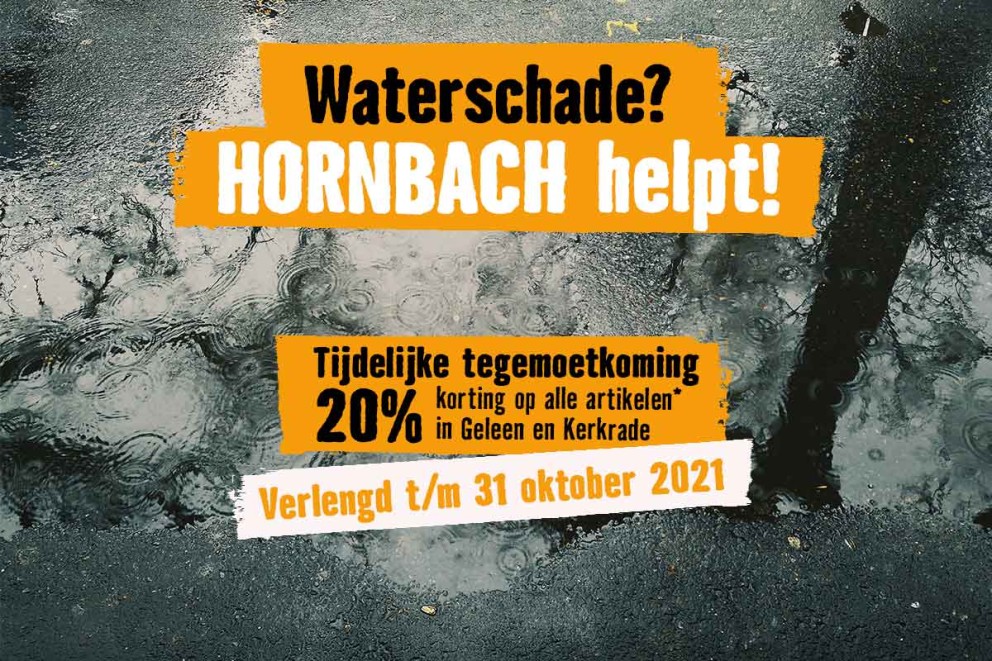 Waterschade? HORNBACH helpt! 