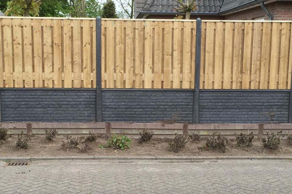 Houtbetonschutting Luxe | HORNBACH